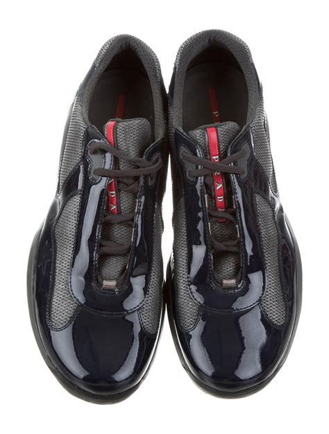 patent leather prada shoes|Prada patent leather sneakers.